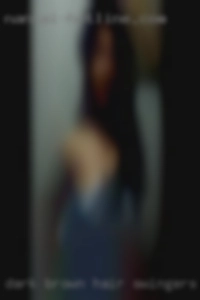 Dark brown hair swingers in Ohio shoulder length.